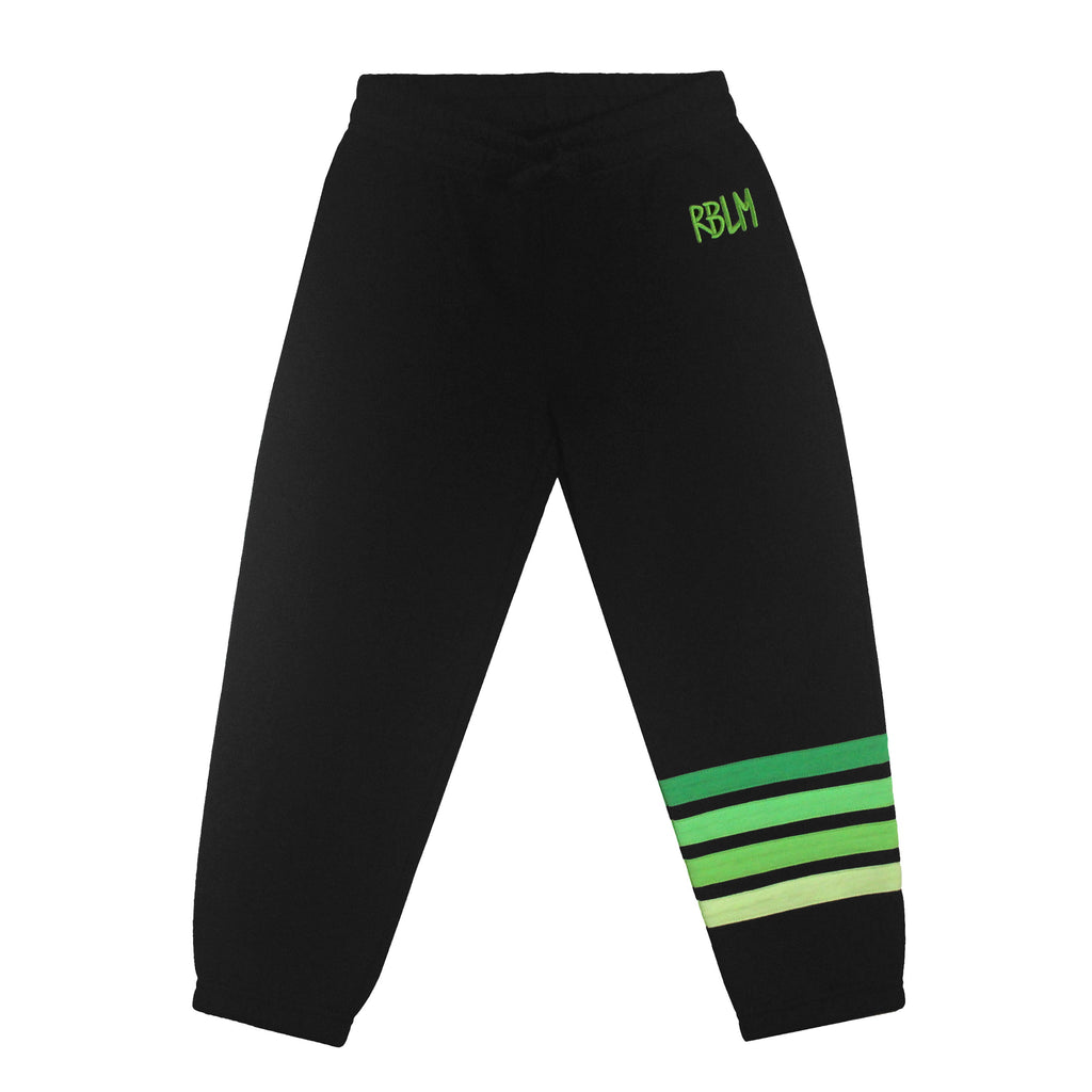 Organic Cotton Joggers - Green Striped