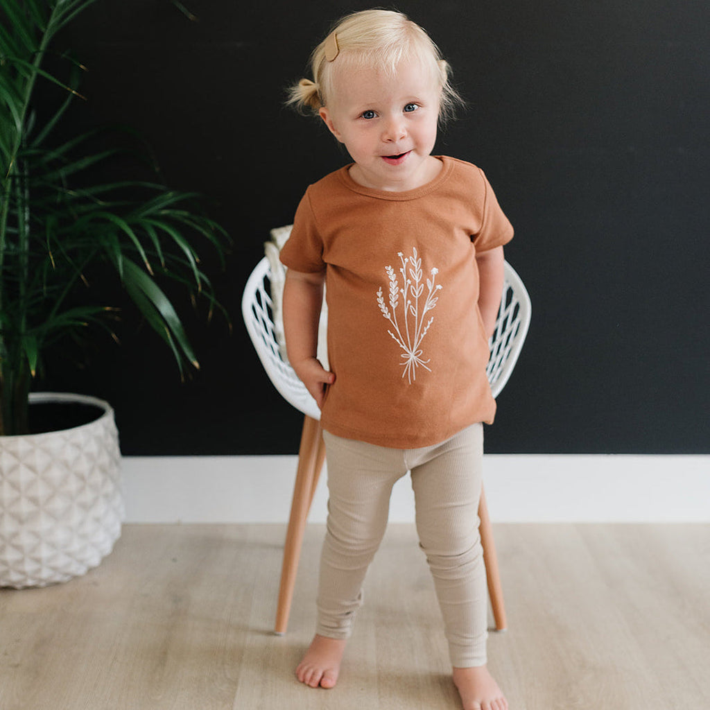 Organic Cotton Leggings - Oatmeal