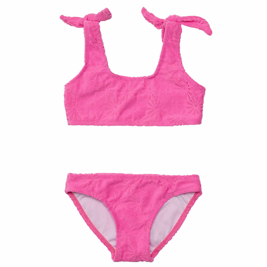 Crop bikini- bubblegum bloom*