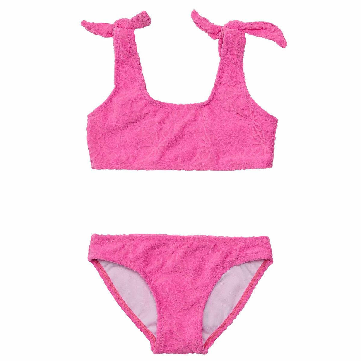 Crop bikini- bubblegum bloom*