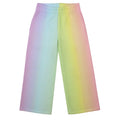 Organic Cotton Wide-Leg Joggers - Rainbow Stripes
