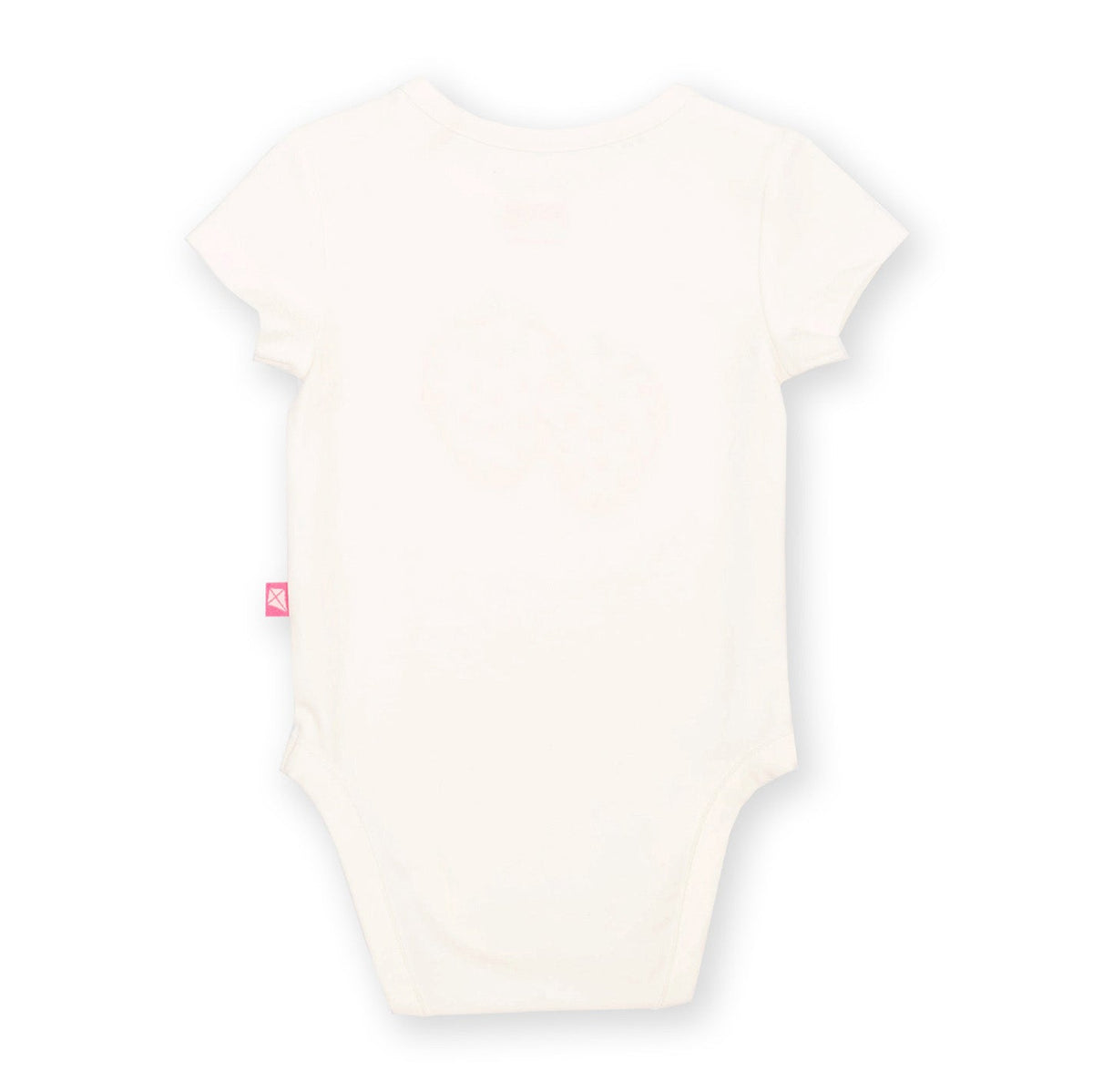 Organic Cotton Short Sleeve Bodysuit - Strawberry Appliqué