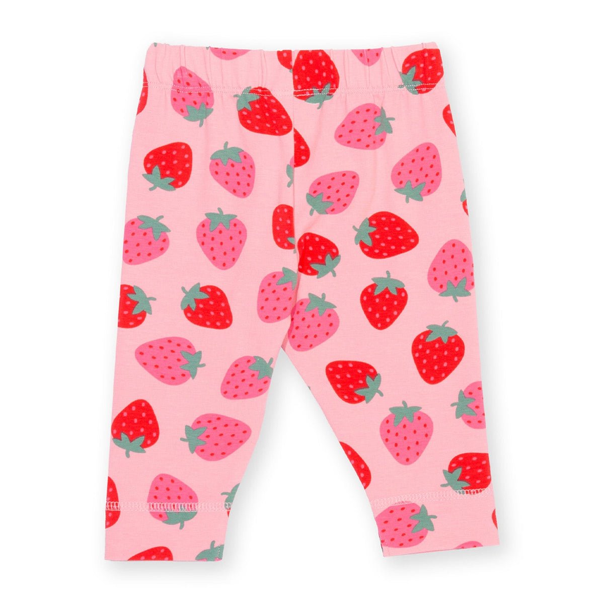 Organic Cotton Baby Leggings - Strawberry Print