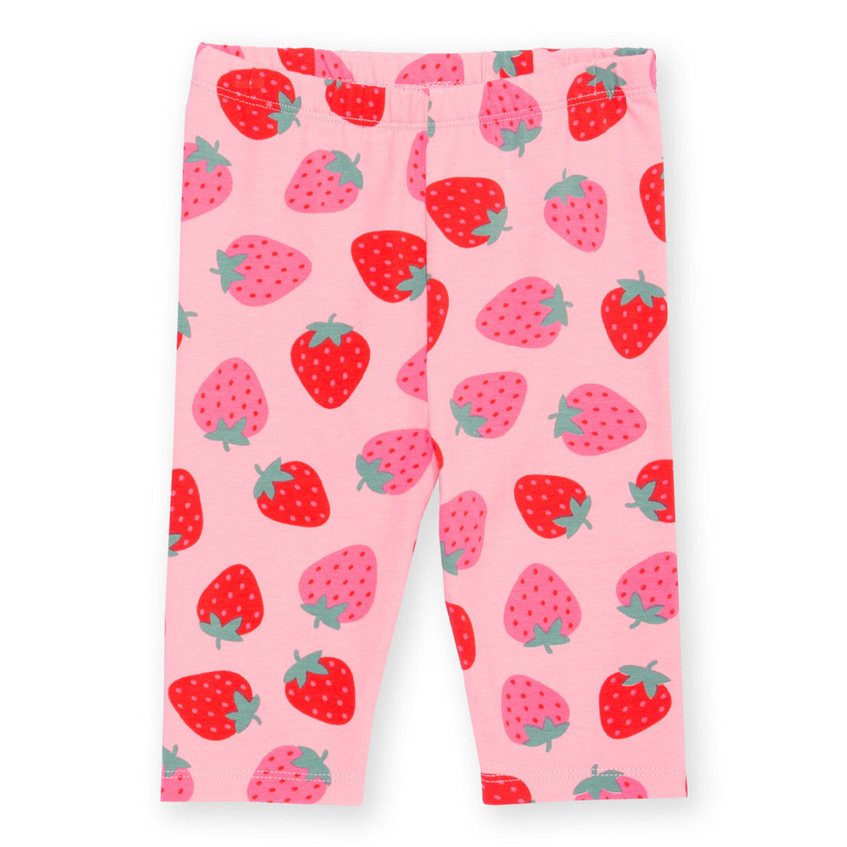 Organic Cotton Pedal Pushers - Strawberry Print