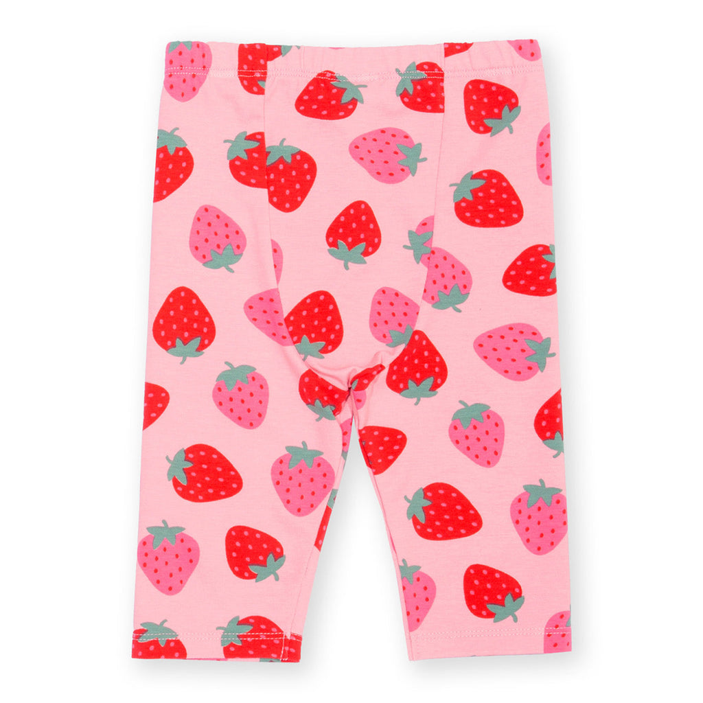 Organic Cotton Pedal Pushers - Strawberry Print