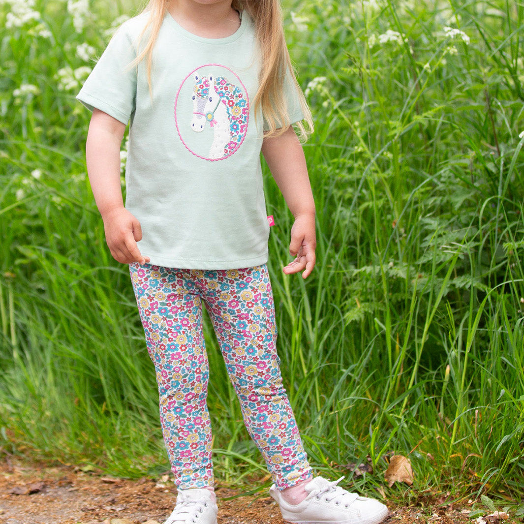 Organic Cotton Leggings - Bloom Print