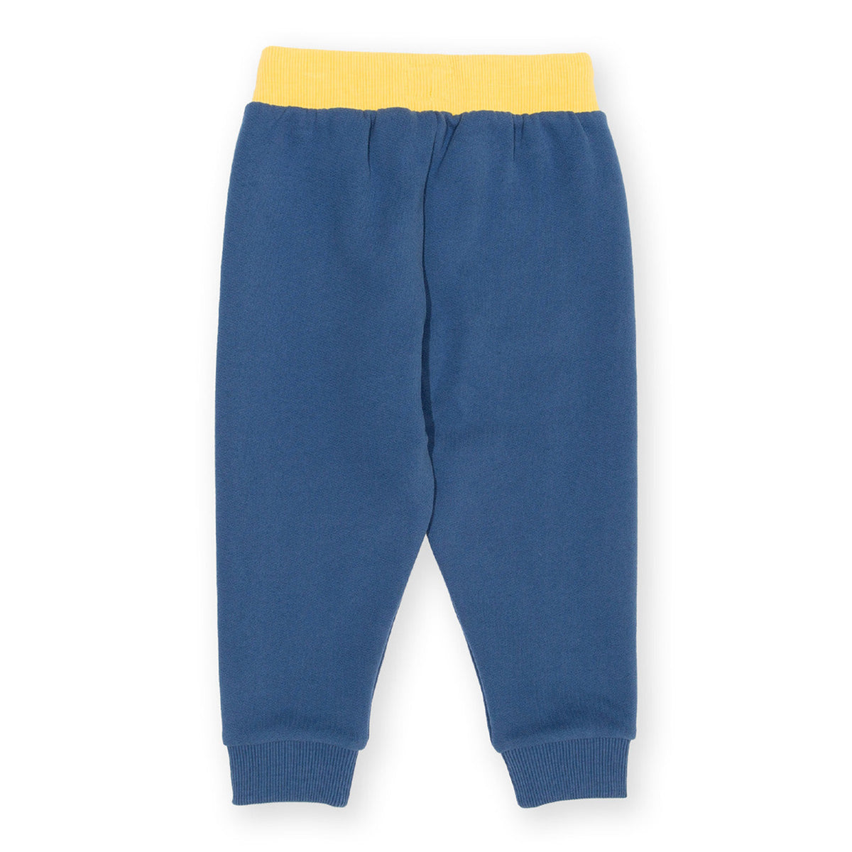 Organic Cotton Knee Patch Joggers - Blue