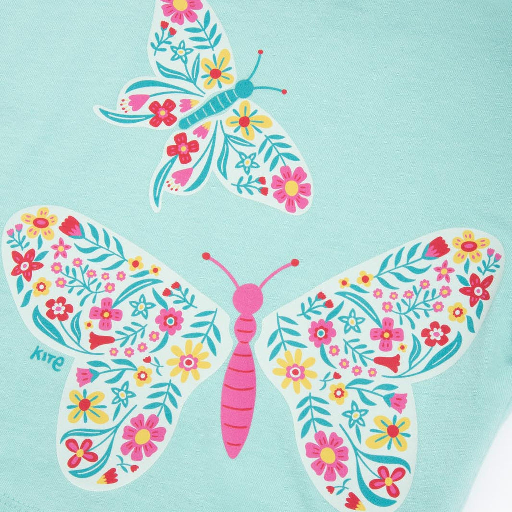 Organic Cotton Short Sleeve T-Shirt - Butterfly Print