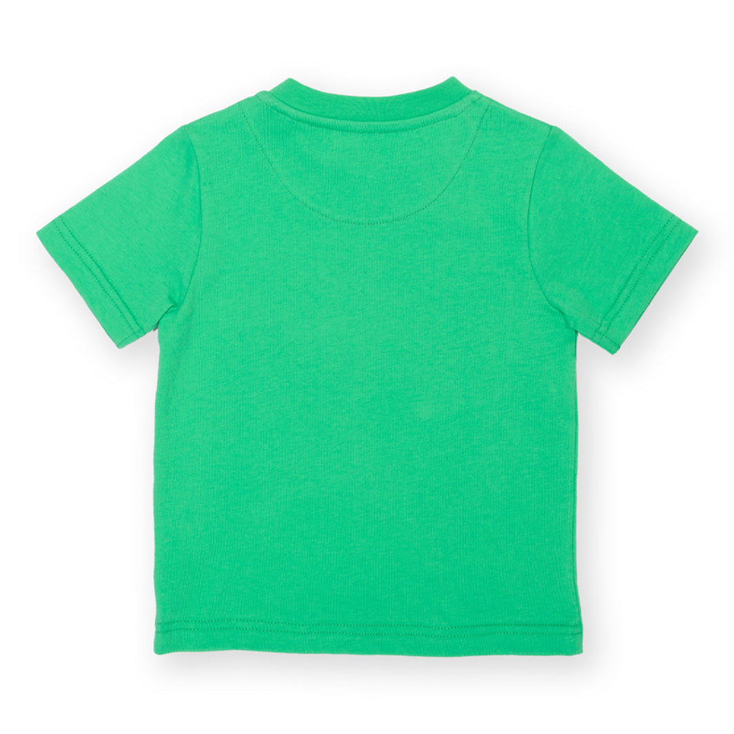 Organic Cotton Short Sleeve T-Shirt - Fire Engine Appliqué