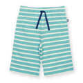 Organic Cotton Jersey Shorts - Lagoon Stripe
