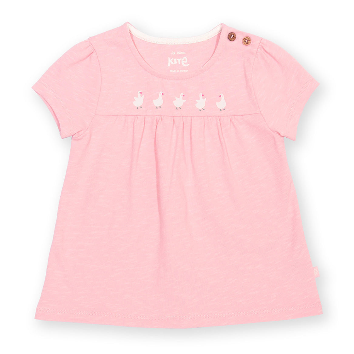 Organic Cotton Short Sleeve Tunic - Little Duck Print