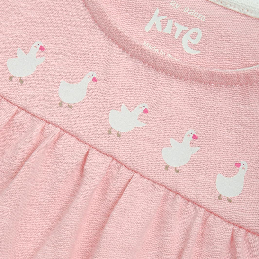 Organic Cotton Short Sleeve Tunic - Little Duck Print