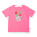 Organic Cotton Short Sleeve T-Shirt - Strawberry Appliqué