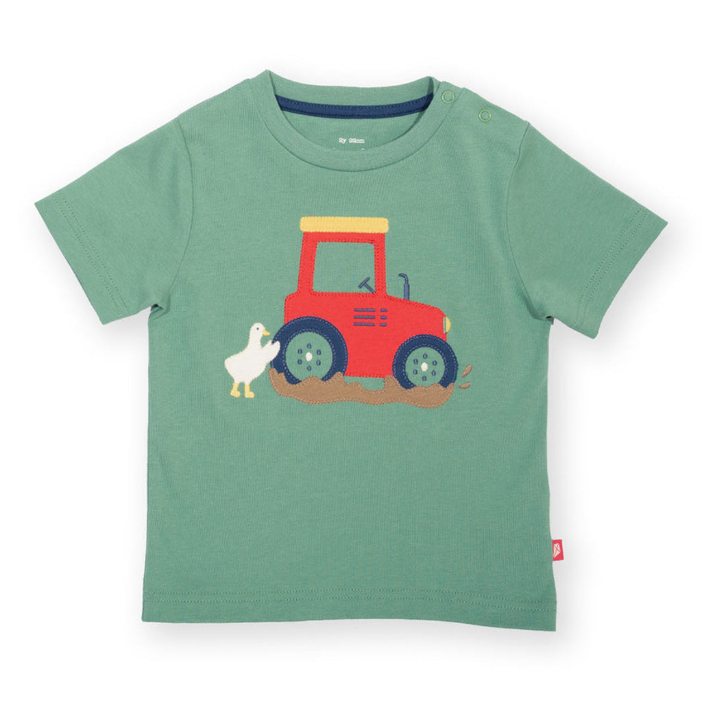 Organic Cotton Short Sleeve T-Shirt - Farmer Duck Appliqué