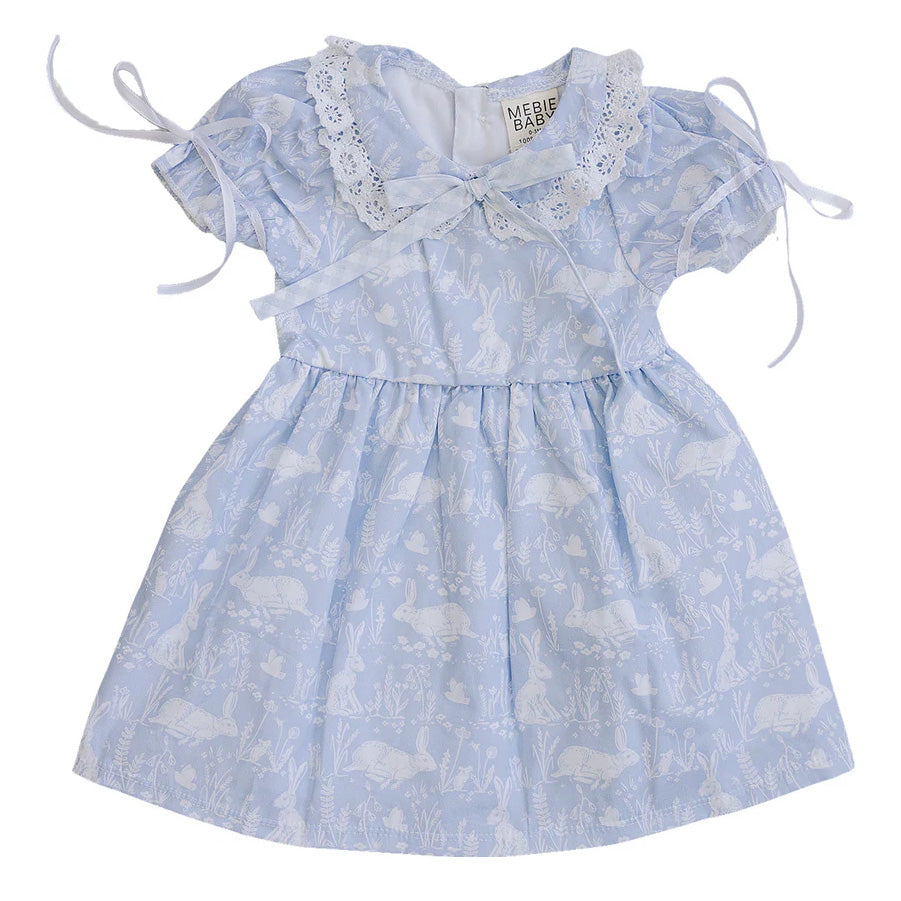 Dress with Peter Pan Collar - Blue Bunny