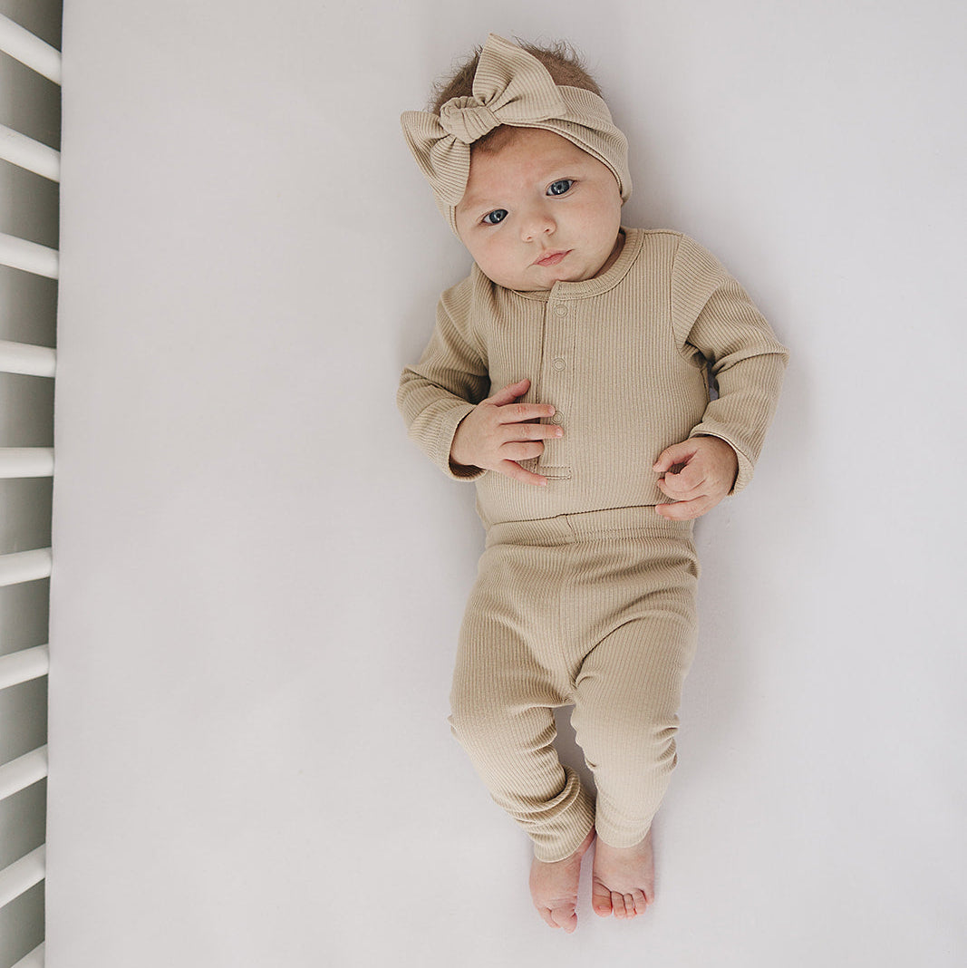 Organic Cotton Leggings - Oatmeal