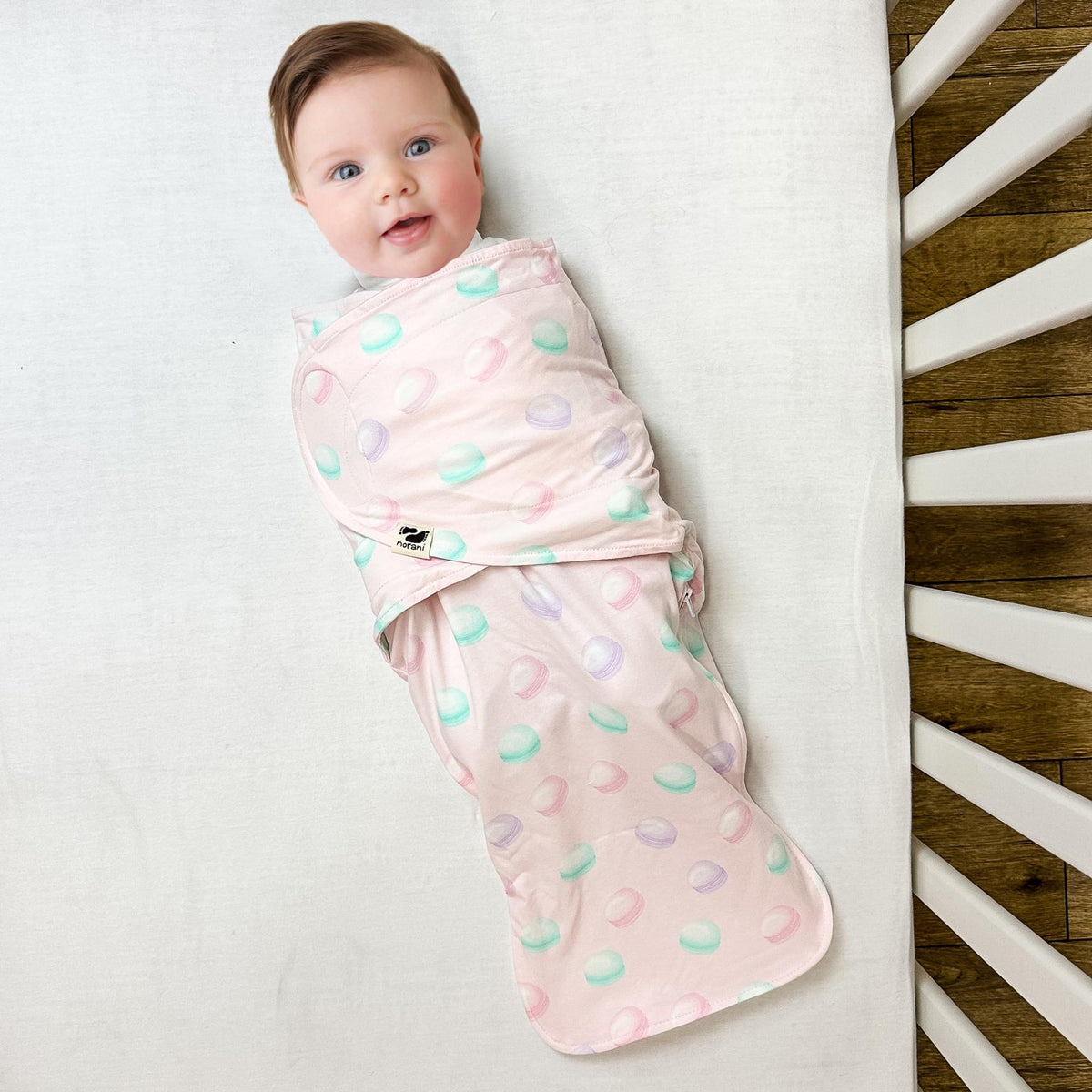 Organic Cotton Snugababe Swaddle™ - Macarons