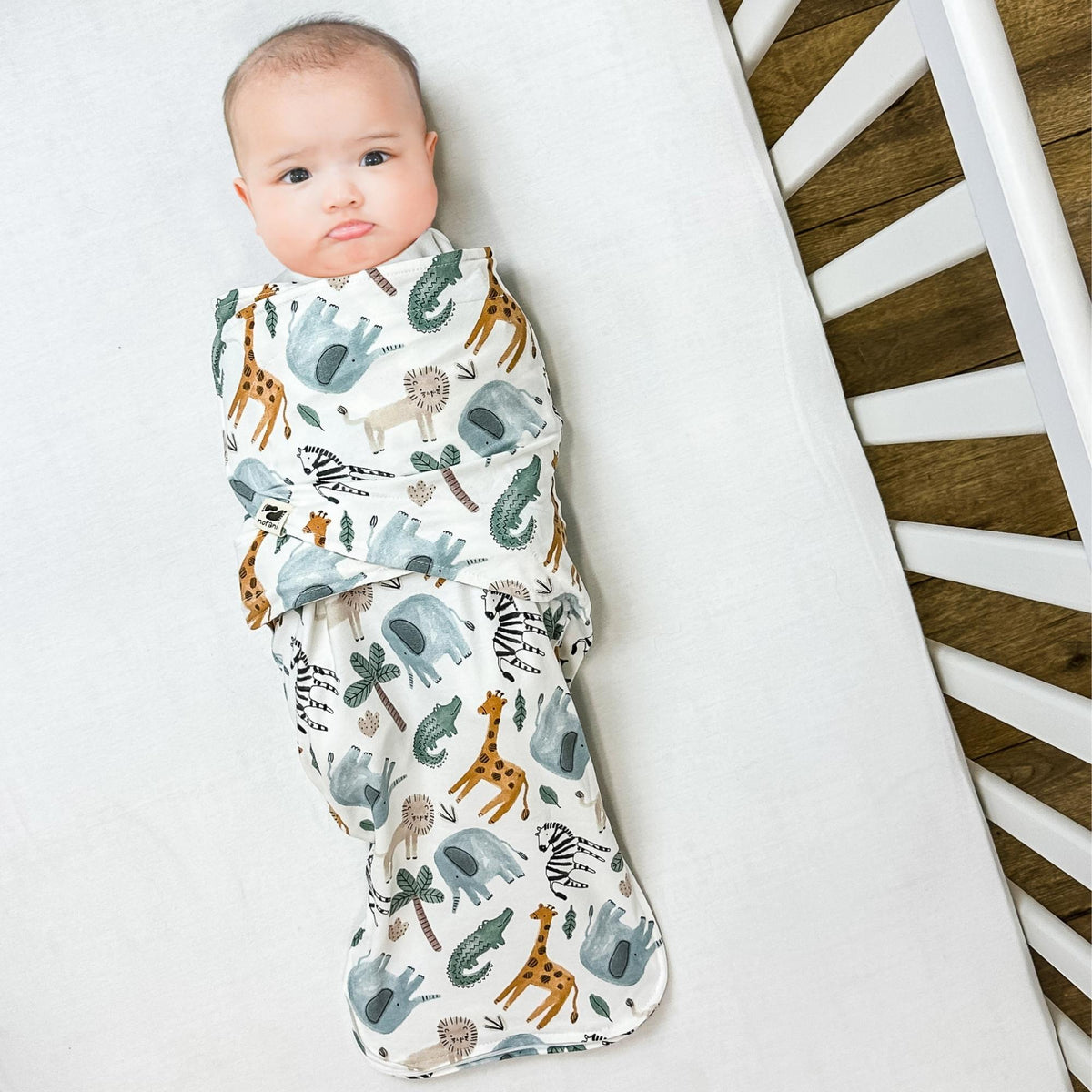 Organic Cotton Snugababe Swaddle™ - Safari Animals