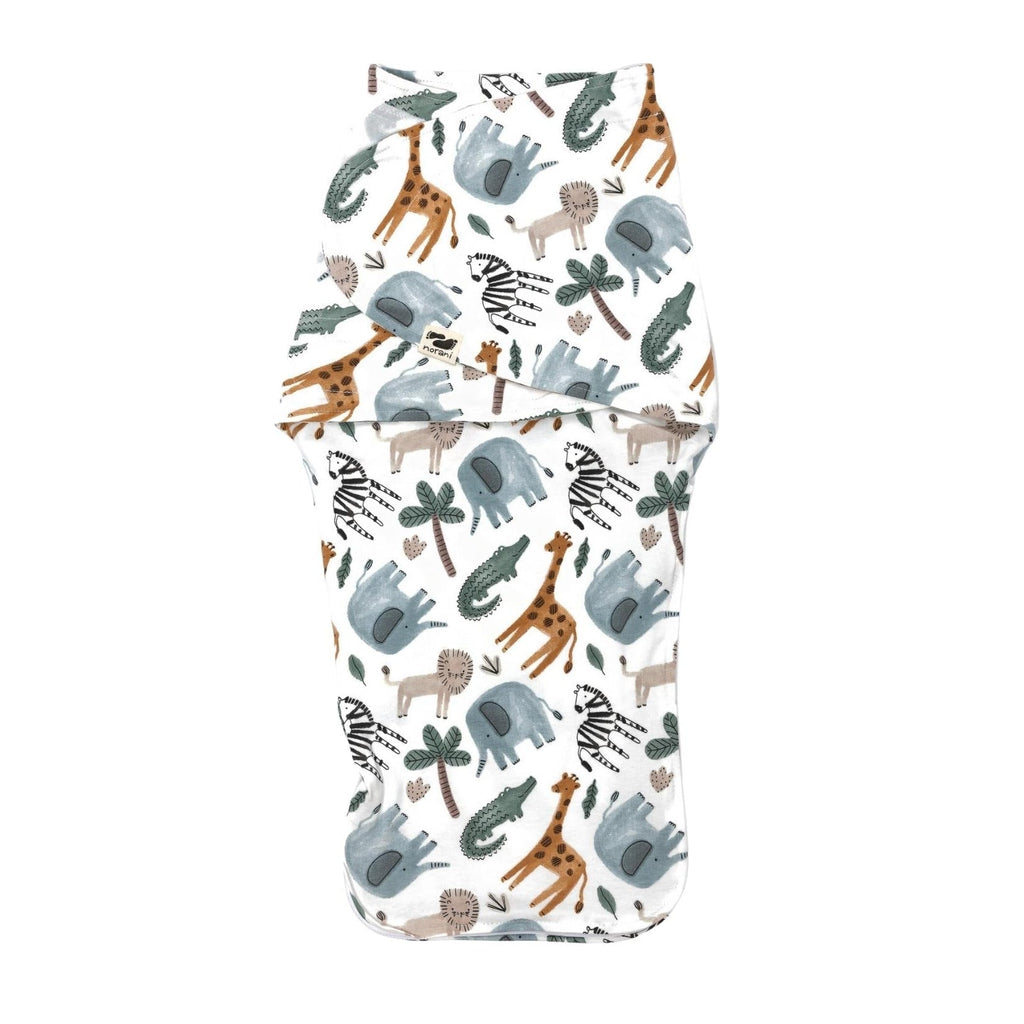 Organic Cotton Snugababe Swaddle™ - Safari Animals