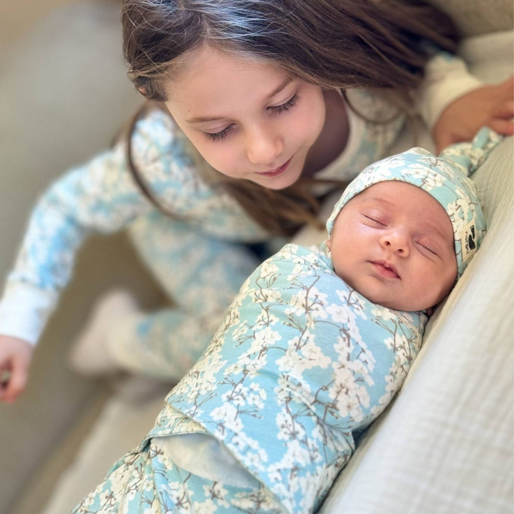 Organic Cotton Snugababe Swaddle™ - Cherry Blossoms