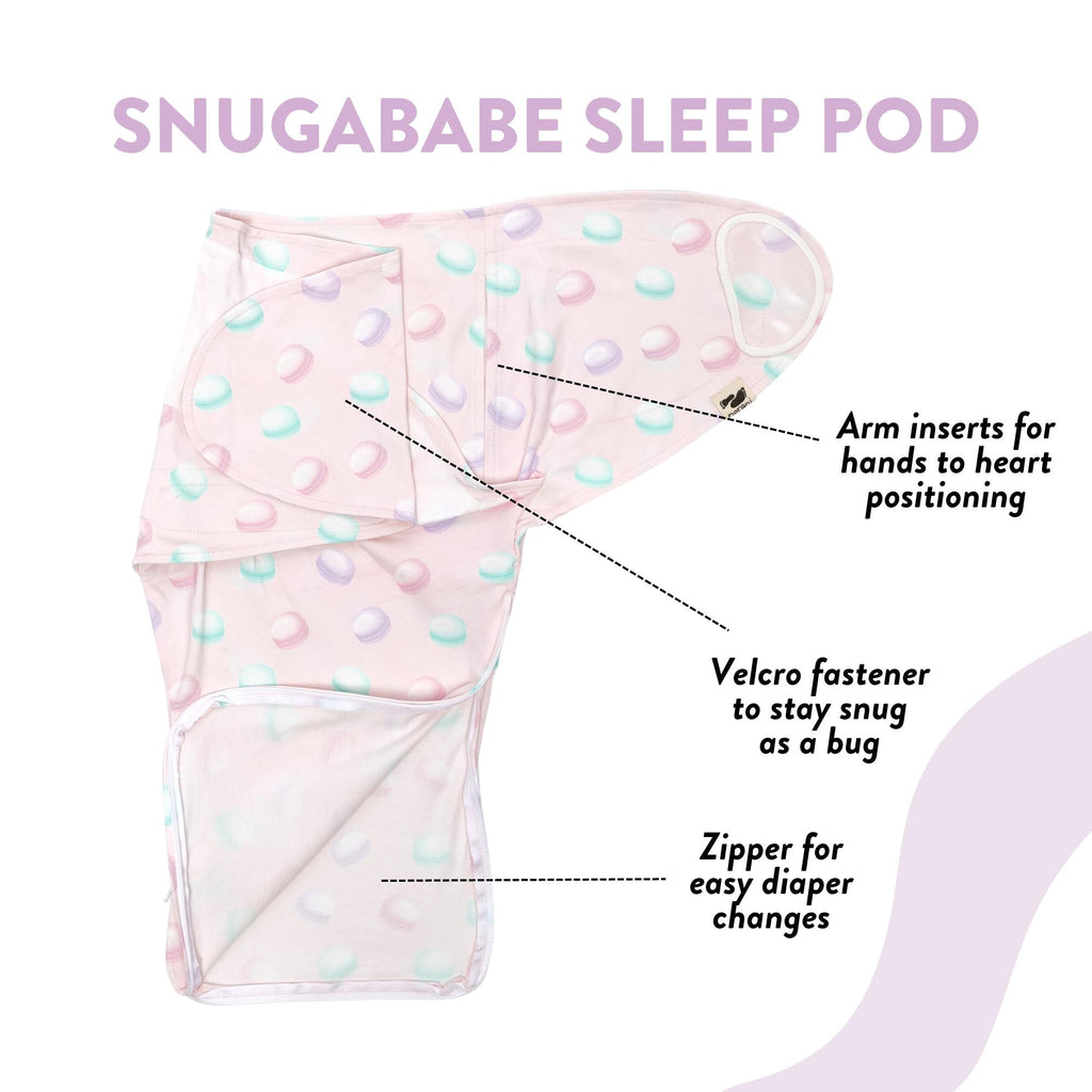 Organic Cotton Snugababe Swaddle™ - Macarons