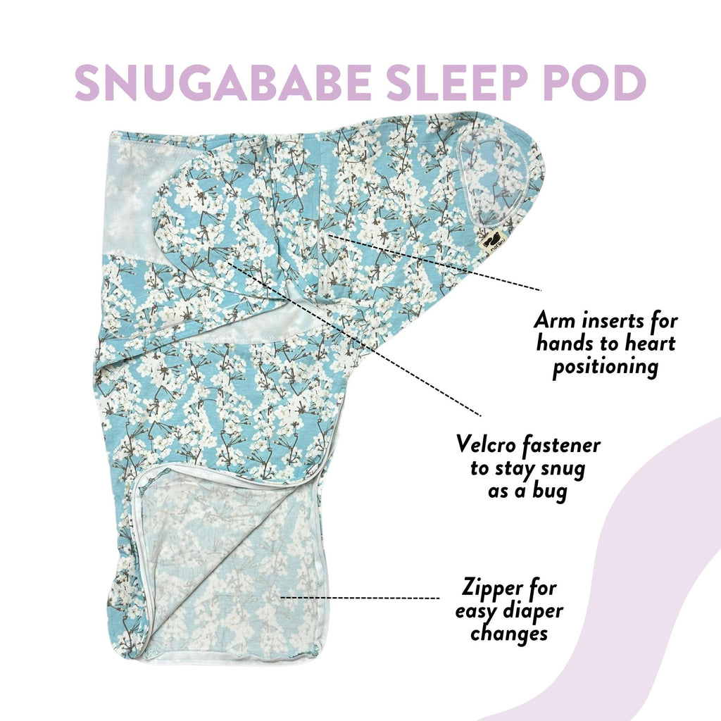 Organic Cotton Snugababe Swaddle™ - Cherry Blossoms