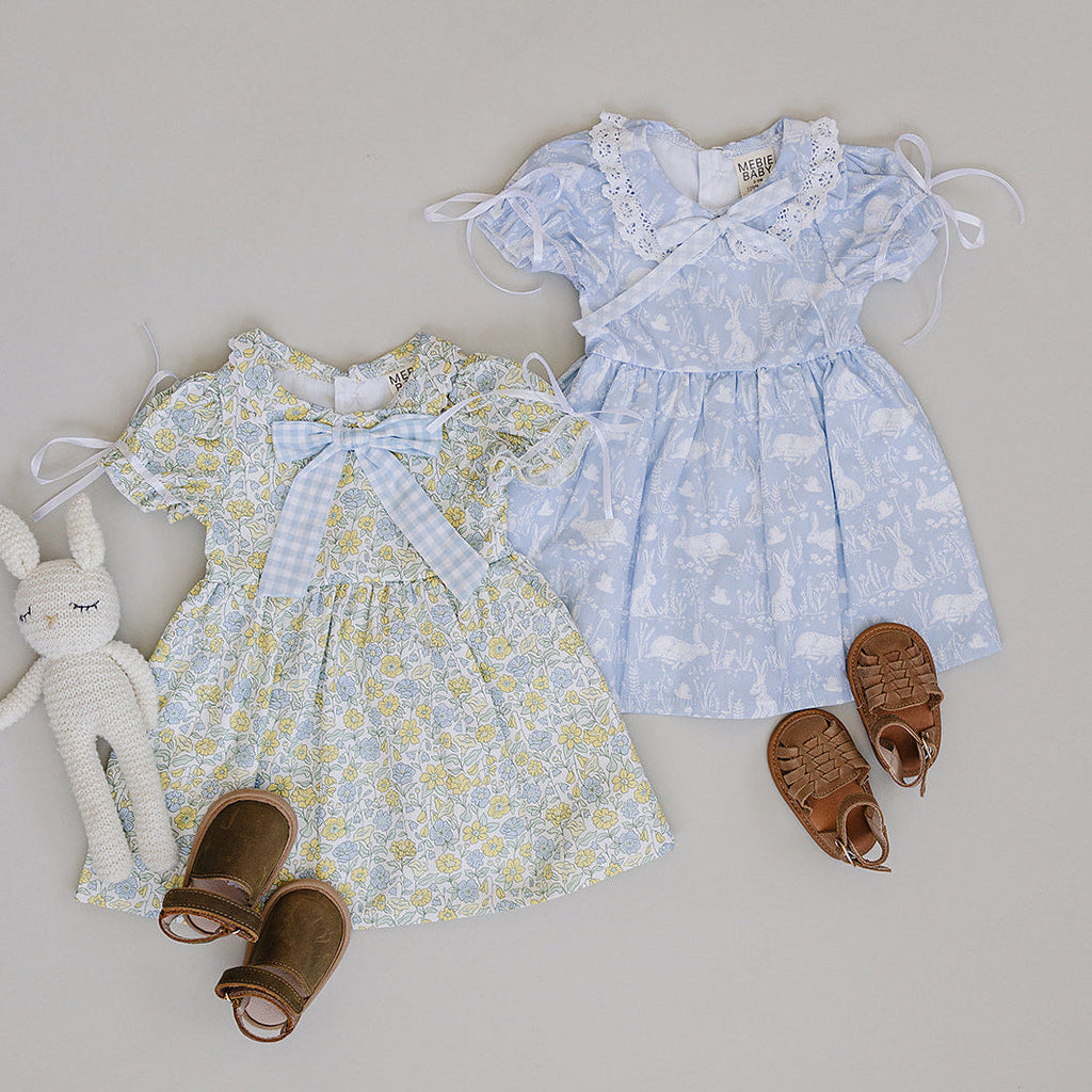 Dress with Peter Pan Collar - Blue Bunny