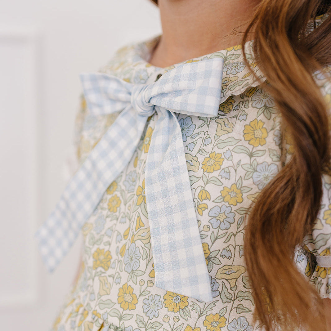 Dress with Peter Pan Collar - Sunny Floral