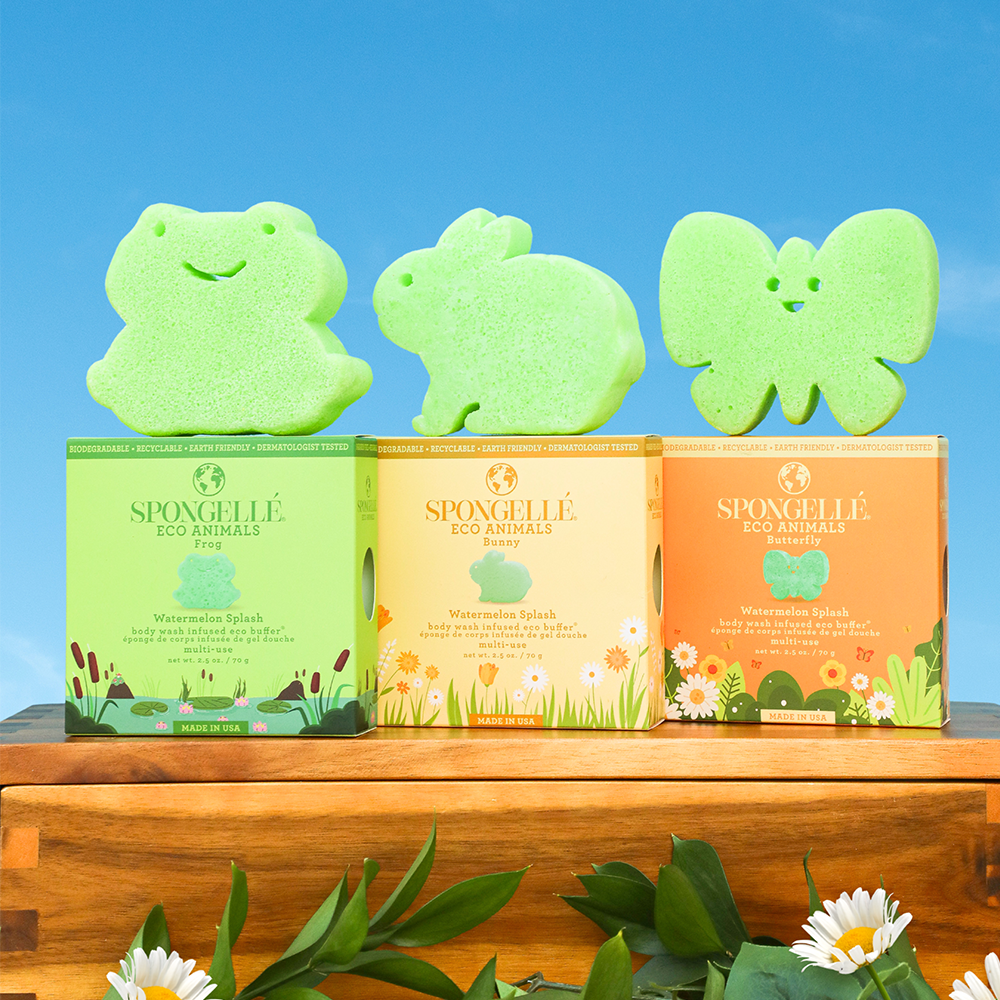 Eco Body Wash Buffer 3-Pack - Watermelon Splash Animals