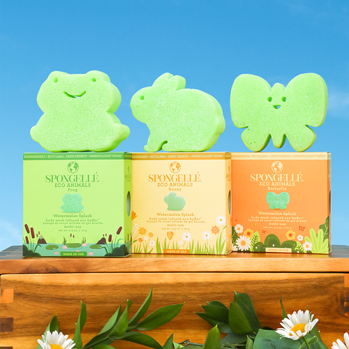 Eco Body Wash Buffer 3-Pack - Watermelon Splash Animals